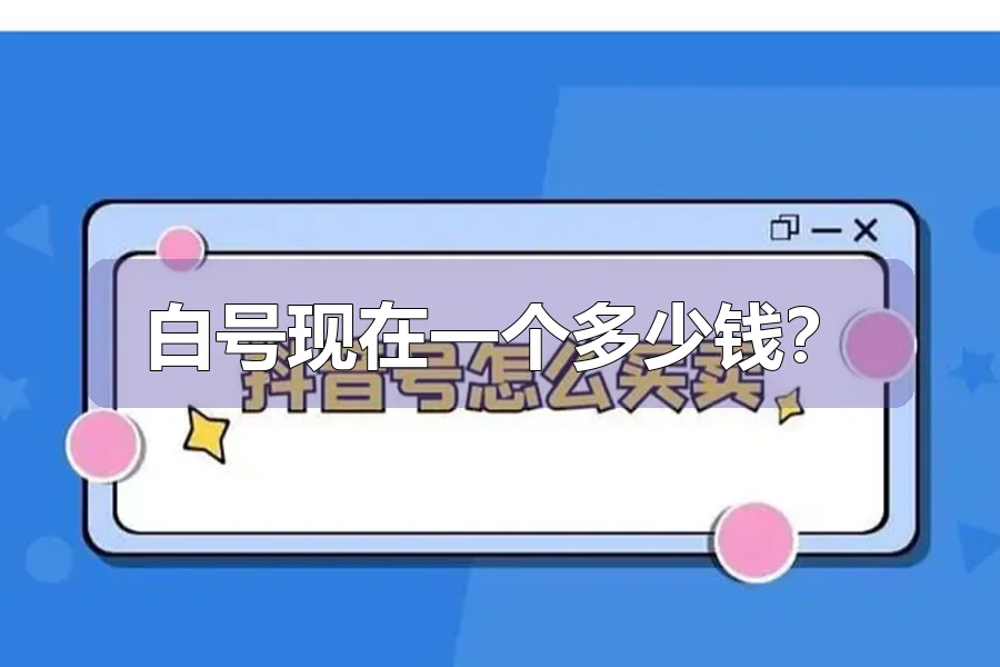 白号现在一个多少钱?